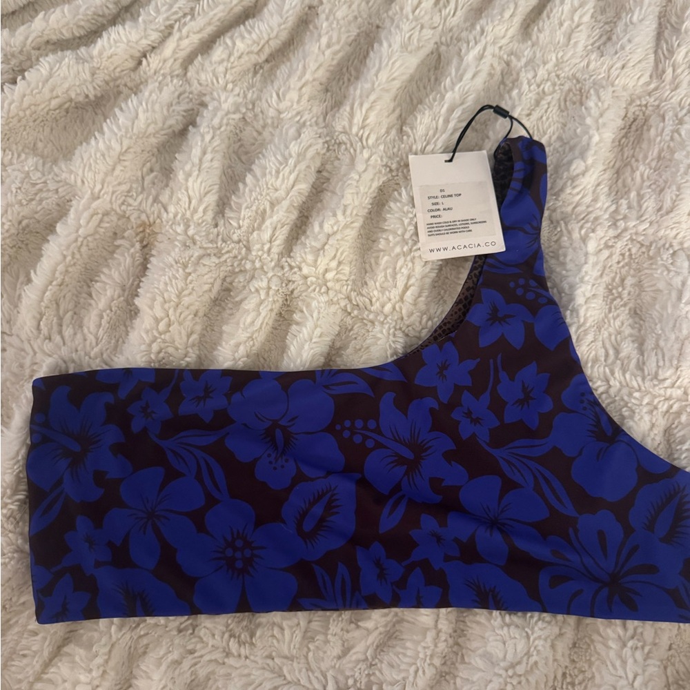 Acacia Swimwear Celine Top in Blue and Purple